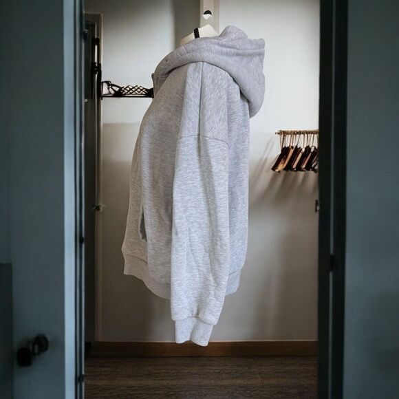 EFAN Women's Drawstring Zip Up Cute Hoodies Jacket Medium, Grey - Picture 5 of 8